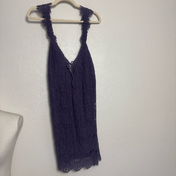 Free People Midnight Violet Mini Dress - Picture 8 of 9